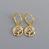 925 Sterling Silver Zircon Hoop Earrings for Women Party