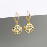 925 Sterling Silver Zircon Hoop Earrings for Women Party