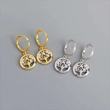 925 Sterling Silver Zircon Hoop Earrings for Women Party