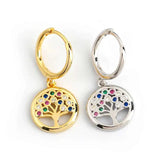 925 Sterling Silver Zircon Hoop Earrings for Women Party