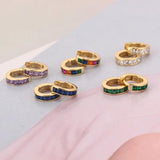 925 Silver 18K Round Circle Hoop Earrings for Women Statement Jewelry