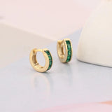 925 Silver 18K Round Circle Hoop Earrings for Women Statement Jewelry