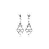 Swirling Chandeliers Stud Earrings 925 Silver Jewelry Women Brincos