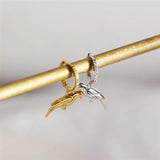 925 Sterling Silver Parrot Hoop Earrings