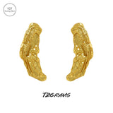 925 Large Stud Earrings Minimalist Design