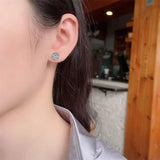 ZFSILVER S925 Silver Retro Star Earring Charm Jewelry For Women