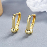 925 Silver Horseshoe Hoop Earrings For Women Kids Wedding Party Jewelry
