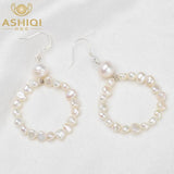 Freshwater Pearl Dangle Earrings 925 Sterling Silver Jewelry For Women