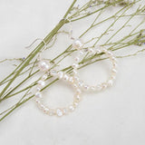 Freshwater Pearl Dangle Earrings 925 Sterling Silver Jewelry For Women