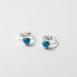 S925 Silver Turquoise Clip Earrings Women Girls Wedding Party Jewelry