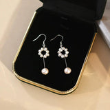 Freshwater Pearl Earrings 925 Sterling Silver Jewelry Women