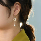Freshwater Pearl Earrings 925 Sterling Silver Jewelry Women