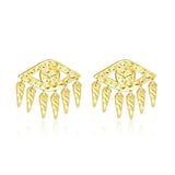 925 Silver Evil Eye Tassel Drop Earrings for Women Girls ES101