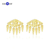 925 Silver Evil Eye Tassel Drop Earrings for Women Girls ES101