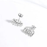 925 Silver Evil Eye Tassel Drop Earrings for Women Girls ES101