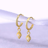 925 Silver Evil Eye Drop Earrings Small Dangle ES15