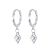 925 Silver Evil Eye Drop Earrings Small Dangle ES15
