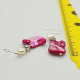 Baroque Sea Shell Freshwater Pearl Dangle Earrings Women Beach Jewelry