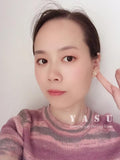 Yasu 925 Silver Vintage Natural Pearl Stud Earrings Noble Wedding Jewelry