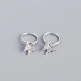 925 Silver Butterfly Earrings with Zircon