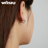 Wostu Star Earrings Ear Buckle Stud Women Fine Jewelry Gift FIE1136