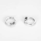High Bow Earrings 925 with Cubic Zircon for Women Girls Hoop Earring