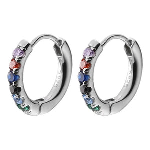 S925 Silver Rainbow Earrings for Man Holiday