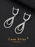 Retro Teardrop Diamond Earrings