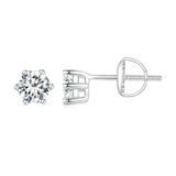 0.9CT D VVS1 Moissanite Ear Stud S925 Classic Earring