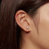 0.9CT D VVS1 Moissanite Ear Stud S925 Classic Earring