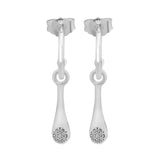 925 Silver Modern LovePods Earrings, CZ Dangle Earrings, DIY Women Jewelry Gift