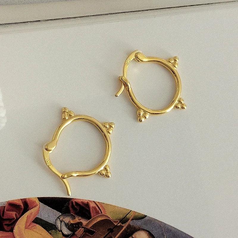 925 Sterling Silver Hoop Earrings for Women Girls Hypoallergenic Jewelry