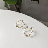 Silver 925 Star Earrings for Women Party - Star Stackable Studs