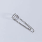 925 Silver Ear Cuff Non Pierced Tassel Clip Earring