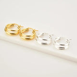 925 Sterling Silver Big Hoop Earrings 20mm