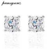 925 Silver Moissanite Citrine Stud Earrings Wedding Gift