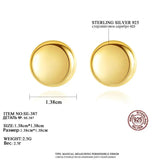 Solid Silver Stud Earrings for Women 925 Sterling Silver SE-387