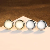 Solid Silver Stud Earrings for Women 925 Sterling Silver SE-387