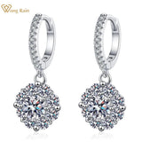 925 Silver Dangle Earrings with 0.5CT Diamonds Zircon