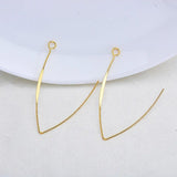 18K True Filled Exaggerated Simplicity Ring Earring Clasps