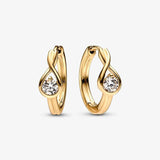 S925 Silver Winter Spiral Diamond Earrings