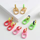 Colorful Plated Earrings for Party
