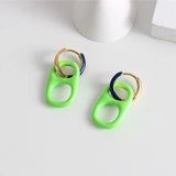 Colorful Plated Earrings for Party