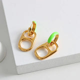 Colorful Plated Earrings for Party