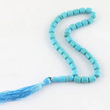 Muslim Bracelet 33 Beads Tasbih Allah Bracelet 8*10mm Stone Beads Tassel Gift