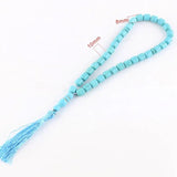 Muslim Bracelet 33 Beads Tasbih Allah Bracelet 8*10mm Stone Beads Tassel Gift