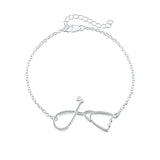 925 Silver Stethoscope Bracelet 8 Inches for Women