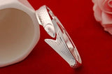 925 Silver Lucky Fish Bracelet Bangle for Women