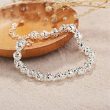 925 Silver Ball Chain Bracelet Wedding Party Jewelry