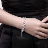925 Sterling Silver Grapes Beads Bracelet for Wedding